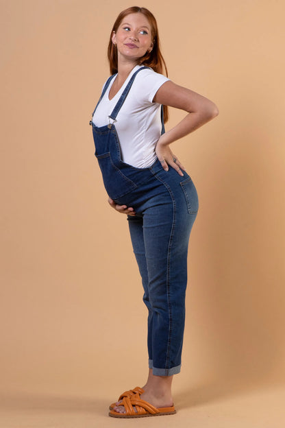 JARDINEIRA JEANS GESTANTE